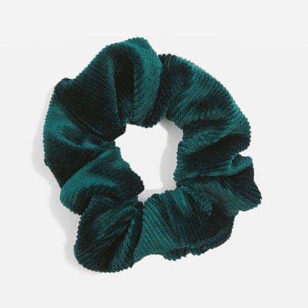 Corduroy scrunchie from Topshop - £4.