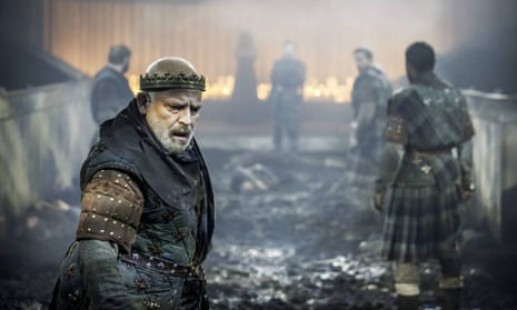 John Shrapnel as Duncan in Macbeth, directed by Kenneth Branagh, at the Manchester international festival, 2013.