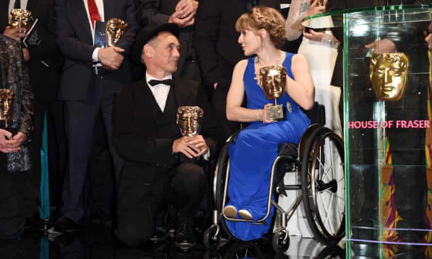 ‘These stories change how people think’: actor Ruth Madeley on disability, activism and sex scenes | Television 5 ‘I couldn’t believe it’: winning her Bafta in 2016, with fellow winner Mark Rylance, at the Royal Festival Hall, London.