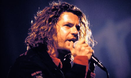 Michael Hutchence performing in 1993