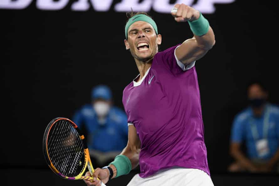 Nadal finishes off Khachanov and is through to the next round.