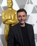 Talal Derki at the Oscars ceremony in Los Angeles, February 2019.