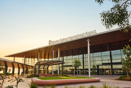 The main terminal of Western Sydney International airport.