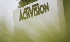 A sign for Activision Blizzard