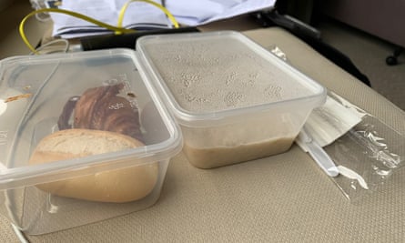 Breakfast for three, provided to people in quarantine at the InterContinental Sydney.