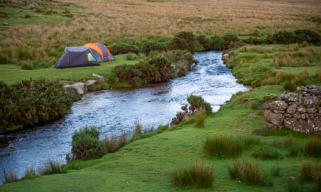 Wild camping on Dartmoor, Devon