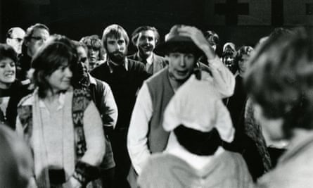 The Reckoning, Ann Jellicoe’s first community play, in Lyme Regis, Dorset, 1978.