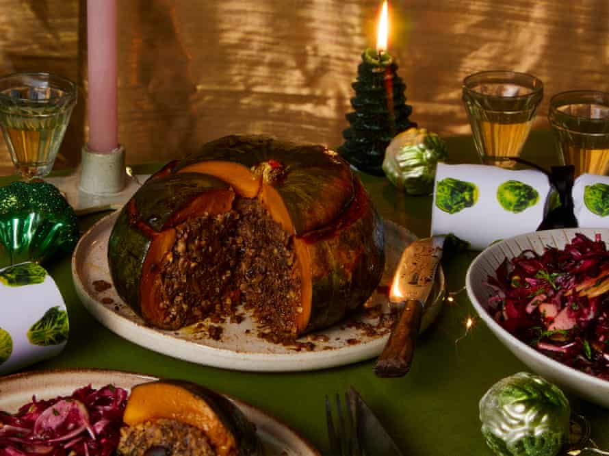 Meera’s vegan christmas pumpkin.