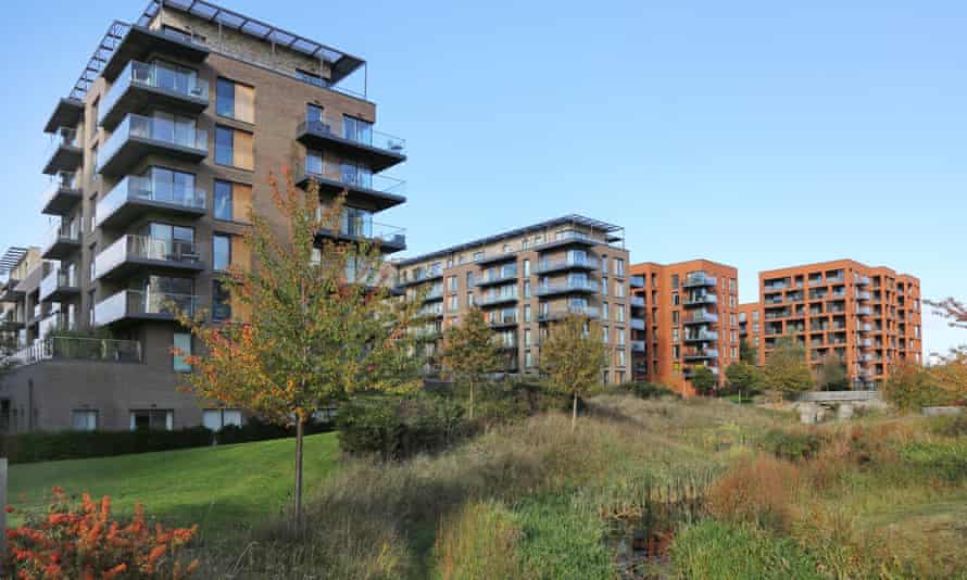 New apartment blocks overlook Cator Park at Kidbrooke Village, a huge new residential development in the London Borough of Greenwich.