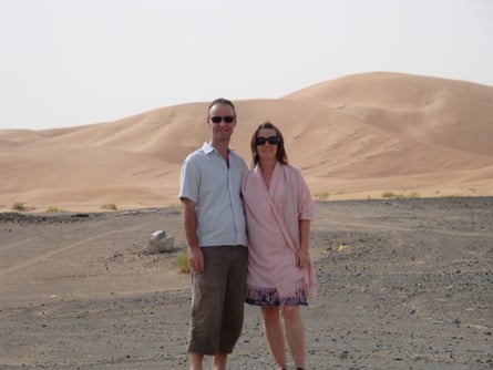 Tracy Crisp and Adrian on a road trip from Abu Dhabi to Al Ain
