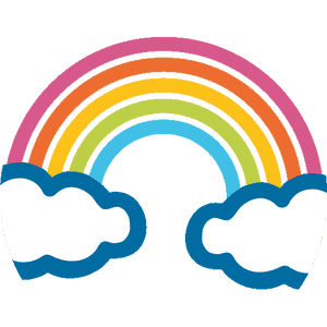 The rainbow emoji