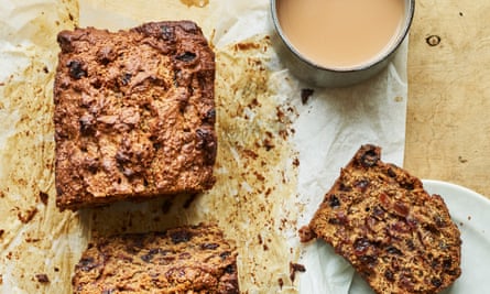 Anna Jones’s bara brith, a Welsh fruit cake that roughly translates as ‘speckled bread’.
