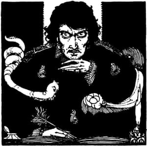 An illustration by Harry Clarke from Edgar Allan Poe’s Mystery and Imagination, published in 1919.