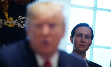 Jared Kushner with Donald Trump in the White House in November 2019