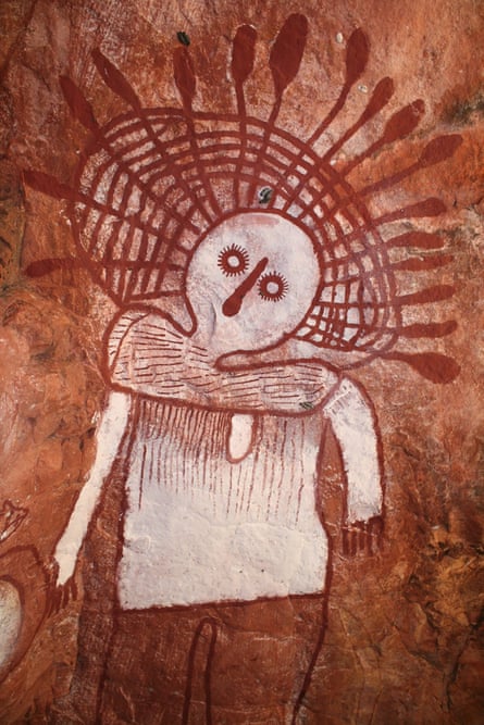 Namaralay Wandjina rock art painting.