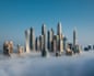 Dubai Marina in the fogGettyImages-968309926