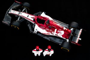 The Alfa Romeo Racing C39 seen at its launch