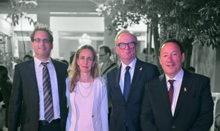 Ian Austin, second from right, with Yifat Alon Perel, centre, who is the deputy director of Israel’s foreign trade administration.