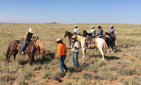 Members of the Intertribal Agriculture Council gather at the organization’s 2019 Instinctive Migratory Grazing school held on Hopi land in Arizona.  