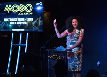 King hosting the Mobo nominations in 2015.
