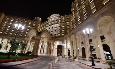 External view of the Ritz Carlton in Riyadh