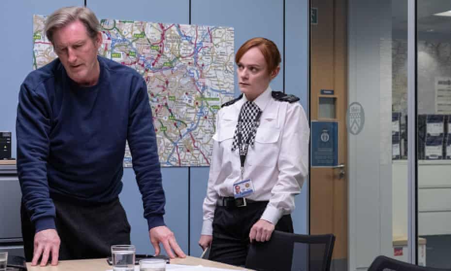 Supt Ted Hastings (left), played by Adrian Dunbar, and PC Tina Tranter (Natalie Gavin)