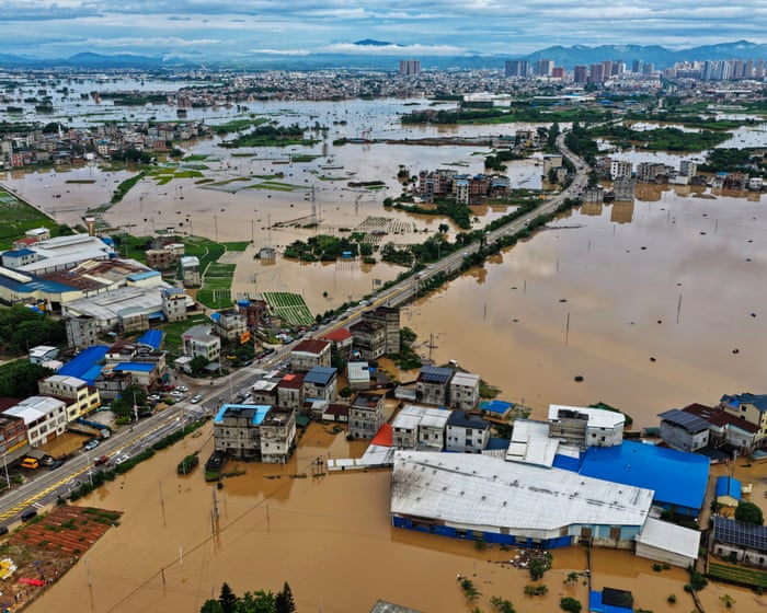 Typhoon, tornadoes, landslides: deadly weather ravages China – in pictures