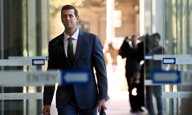 Ben Roberts Smith arrives at the federal court in Sydney on Friday.
