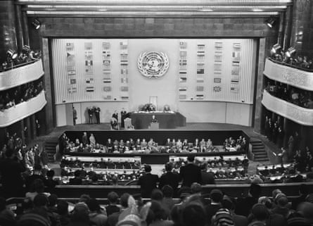 The UN general assembly in Paris two days after adopting the universal declaration of human rights.