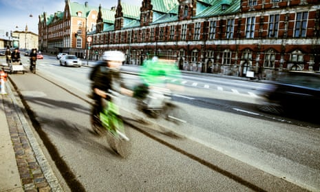Copenhagen now plays host to more bikes than cars, with 265,700 cycles entering each day – compared with 252,600 cars.