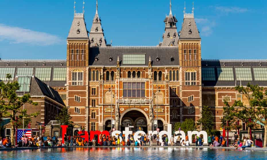 The Rijksmuseum and Iamsterdam sign