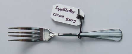 A fork used by the former Fifa president Joseph ‘Sepp’ Blatter (circa 2015)