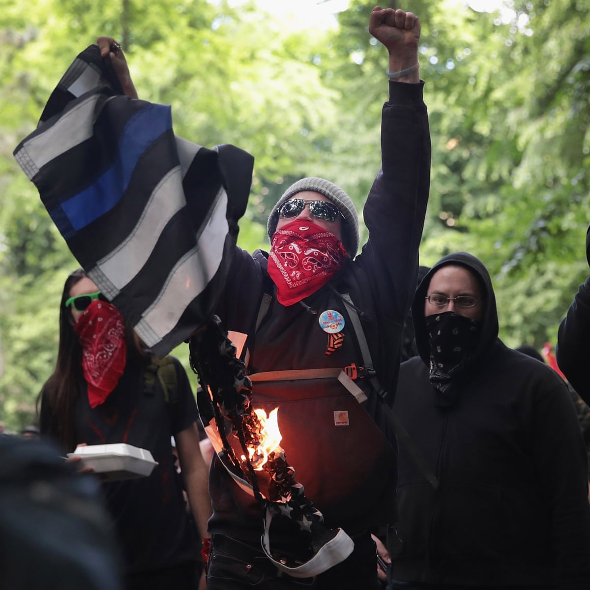 Portland County Pays 100 000 In Lawsuit Tied To Blue Lives Matter Flag Us News The Guardian,No Smoking Poster Making Drawing Easy