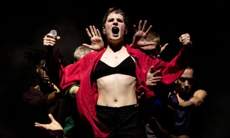 ‘Modern theatre cajoled into a pop concert framework’ ... Christine and the Queens performing at Bournemouth International Centre, 17 November 2018.