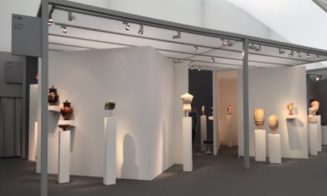 Jean-David Cahn’s stand at the Frieze Masters fair in Regent’s Park in early October. 