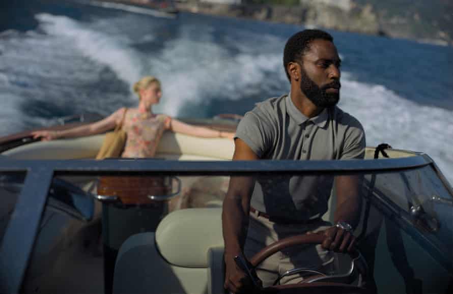 Sole summer release … Elizabeth Debicki, left, and John David Washington in Tenet.