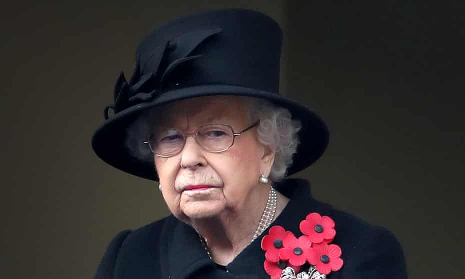 The Queen at last year’s national service of remembrance at the Cenotaph in London