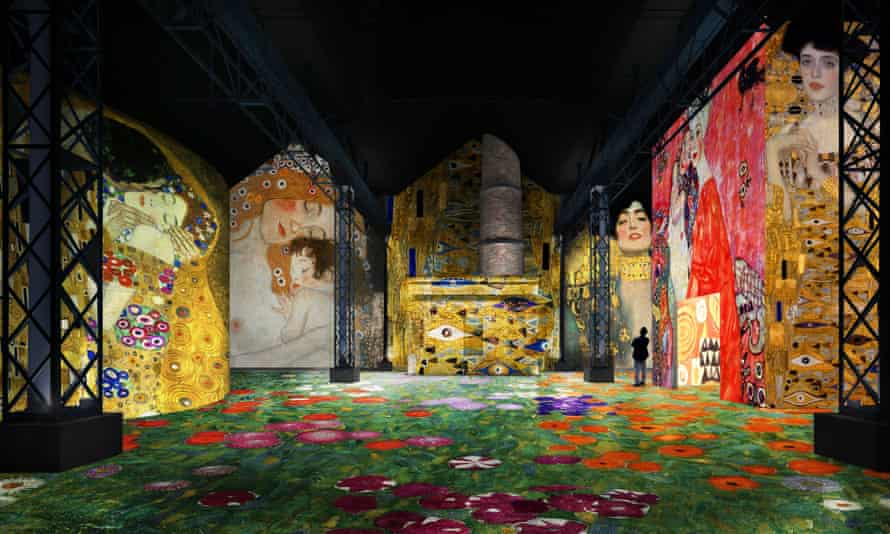 Design for the staging of Atelier des Lumières’ Klimt exhibition.