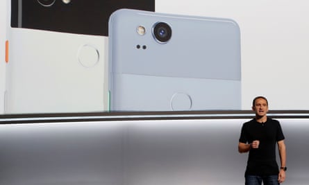 Google’s Queiroz speaks during a launch event in San FranciscoMario Queiroz, Vice President of Product Management at Google, speaks about the Pixel 2 phone during a launch event in San Francisco, California, U.S. October 4, 2017. REUTERS/Stephen Lam