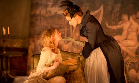 With Janet McTeer in Les Liaisons Dangereuses at the Donmar Warehouse in 2015.