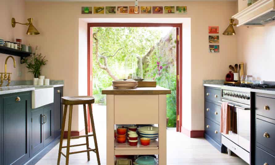 The kitchen is the home’s focal point, and opens out to the walled garden.