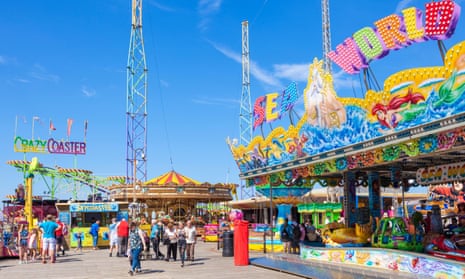 Blackpool’s South Pier fairground rides.