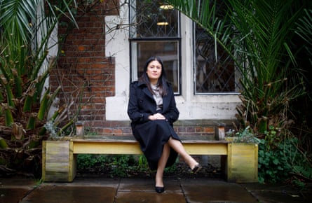 Lisa Nandy sitting outdoors