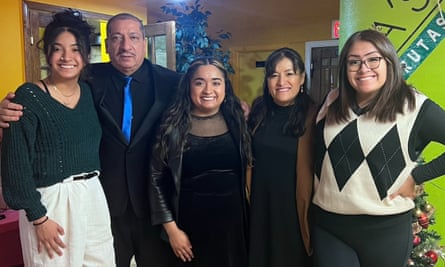 Alondra Garcia with her family.