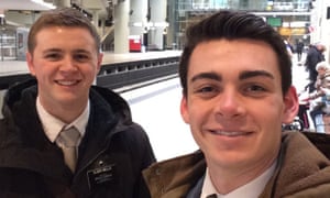 Mormon missionaries Mason Wells and Joseph Empey who were injured in Tuesday’s explosions.