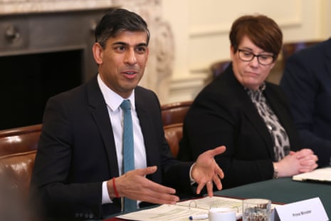 Rishi Sunak speaks with business leaders this morning in Downing Street.