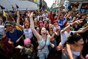 Campaigners in Oxford Circus