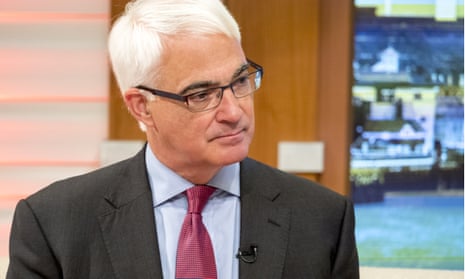 The former chancellor Alistair Darling