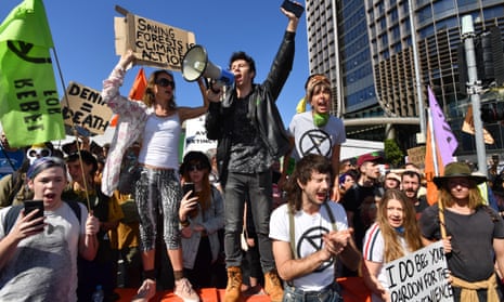 Protesters in Brisbane