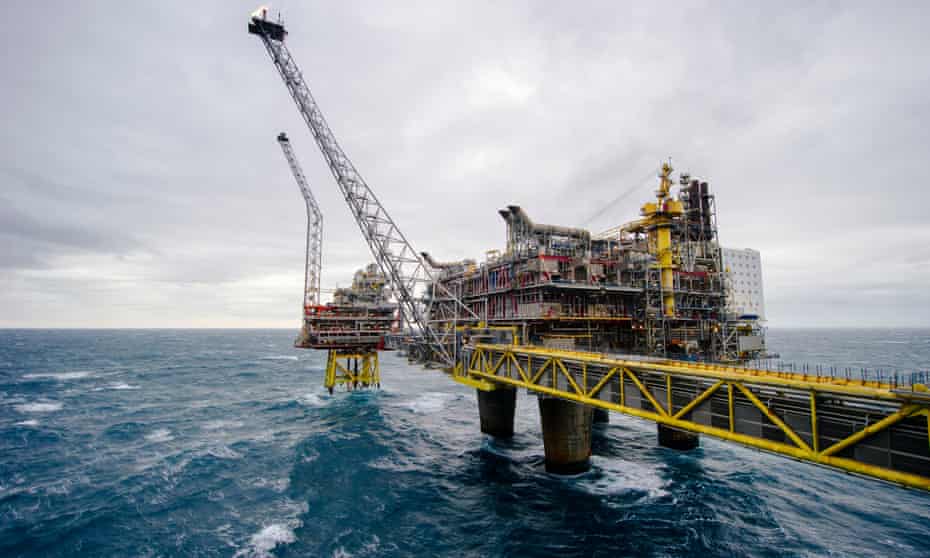 a north sea gas rig